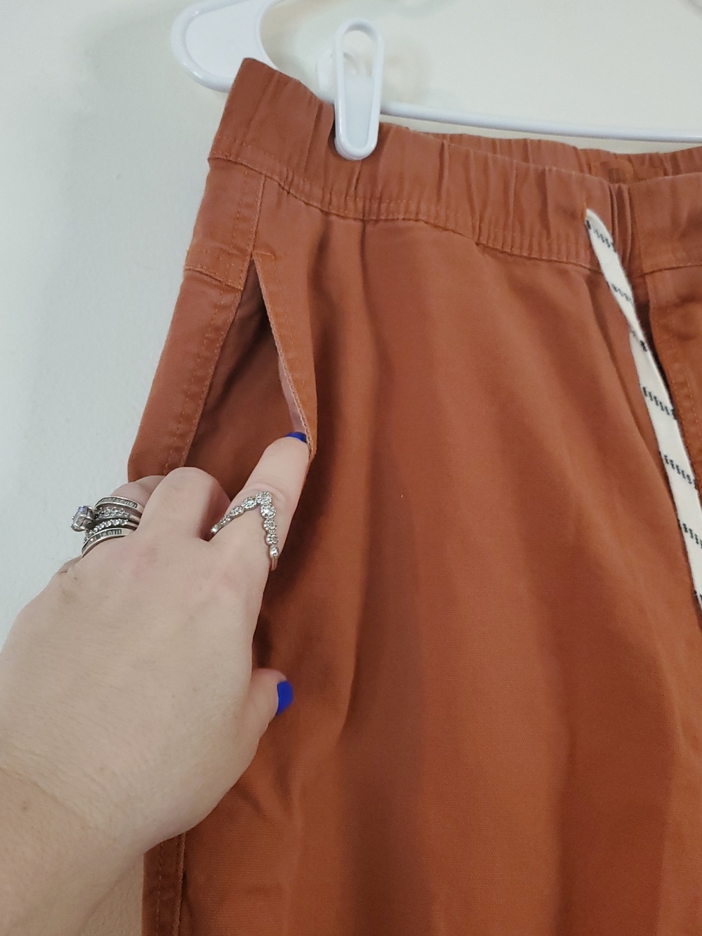 Topo Designs Mens Dirt Pants Size Large Classic Burnt Orange Organic Cotton Blen - Picture 3 of 16